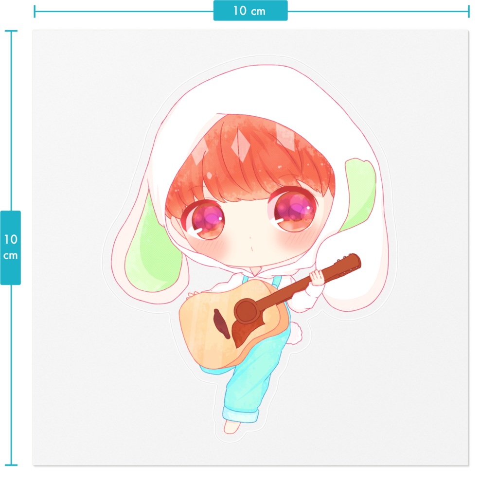 うさちゃのステッカー