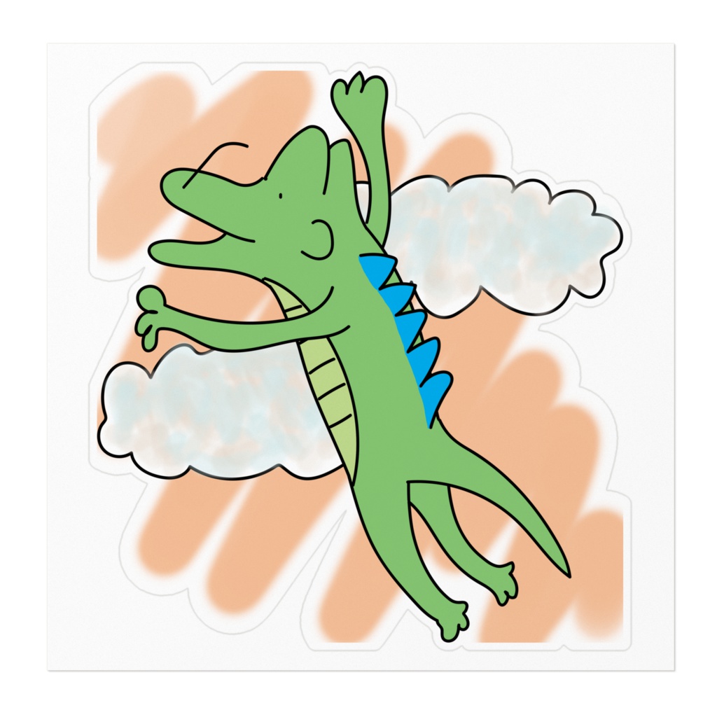 夕陽のガラゴン空を飛ぶ