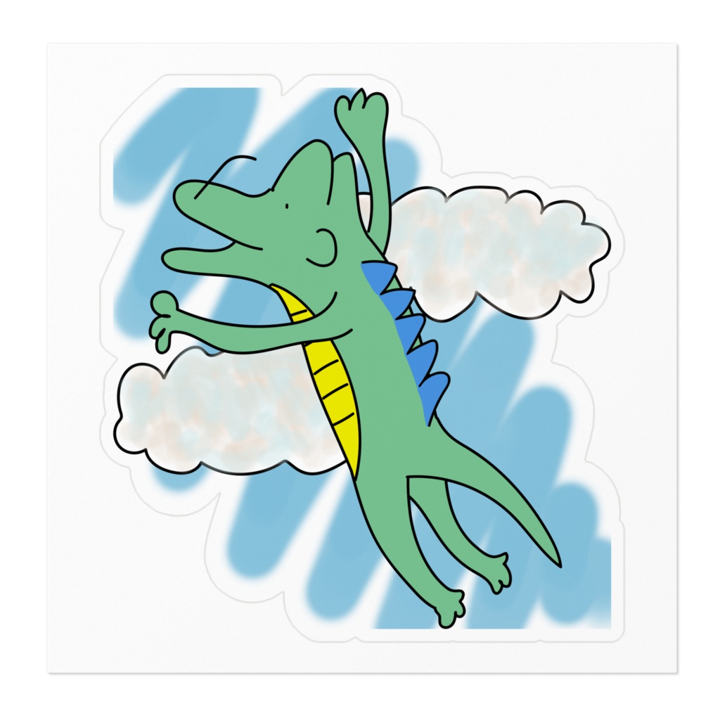 青空のガラゴン空を飛ぶ