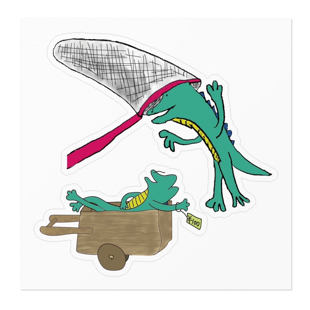 ガラゴン捕獲ステッカー【トロピカル】