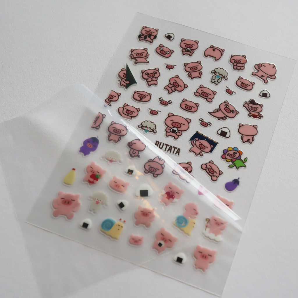 ぶたたネイルシール