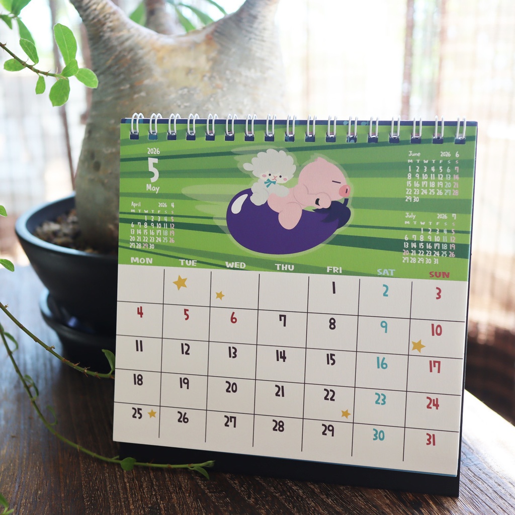 ぶたたカレンダー2026