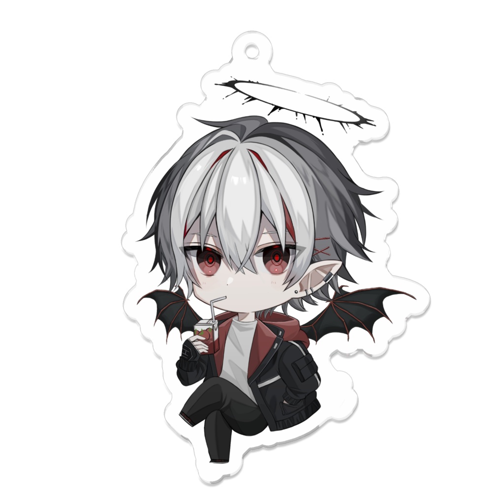 暁天理 ごくごくアクキー 70x70(mm)