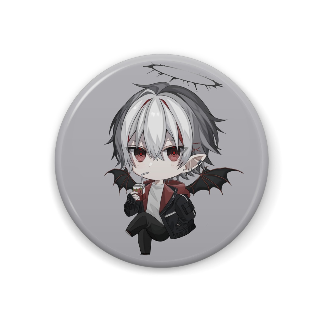 暁天理 缶バッジ ごくごくVer 44(mm)