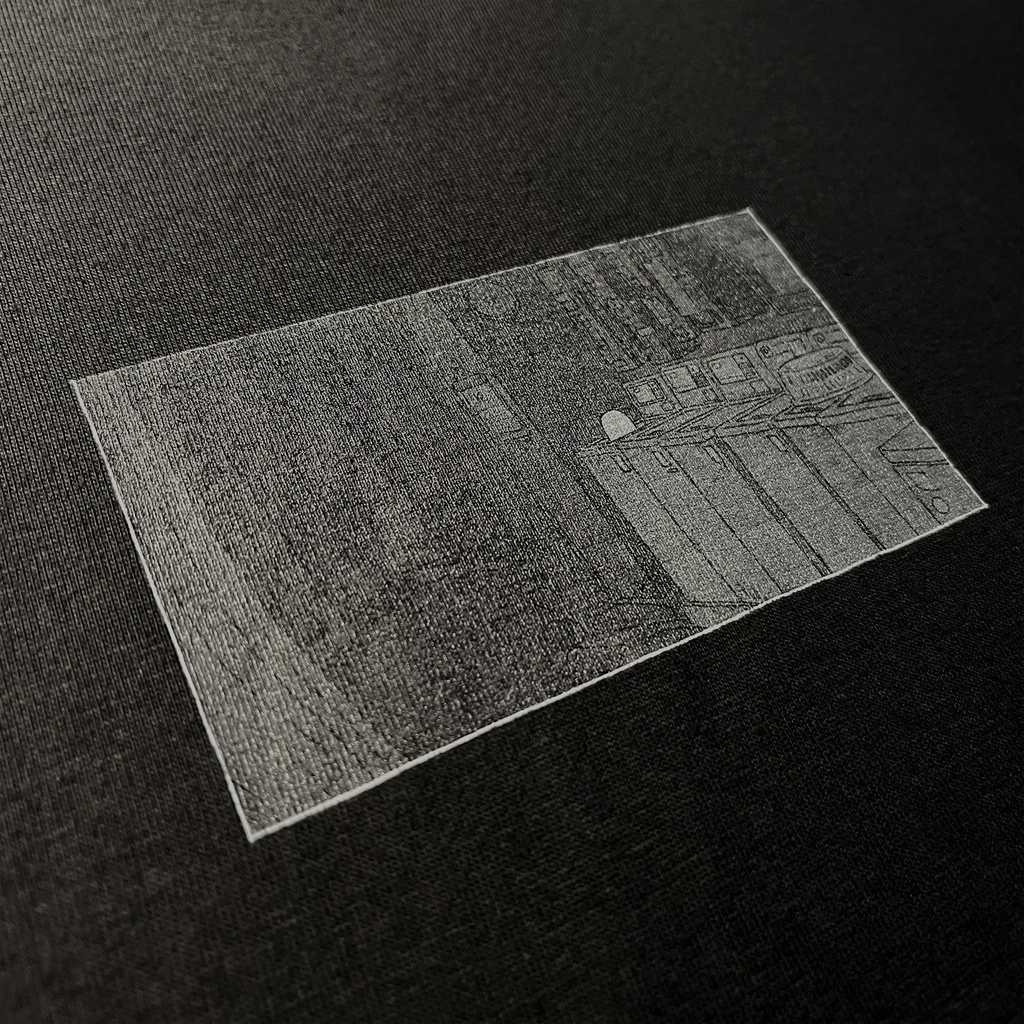 半袖丁シャツ(墨)_洗濯機