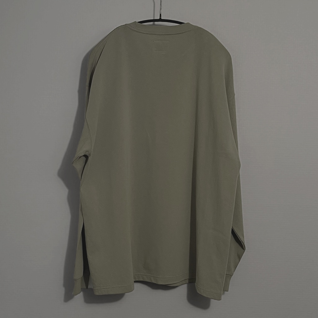 長袖丁シャツ(土埃)_徘徊