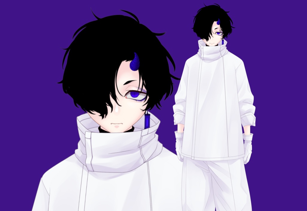 【Live2D model】オニノコ 青【VST対応】