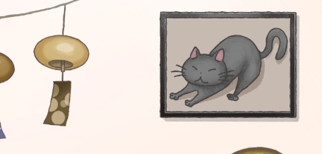 【配信用背景】風鈴とペンタブのある部屋