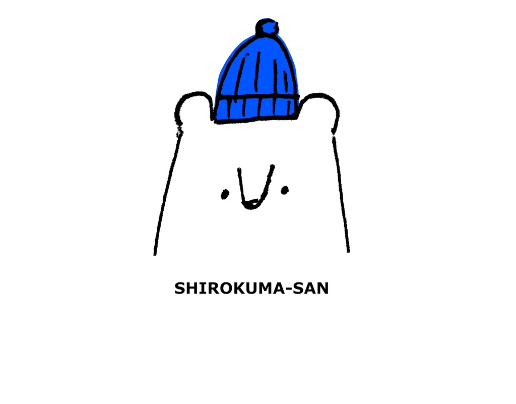 シロクマさんのラグランTシャツ