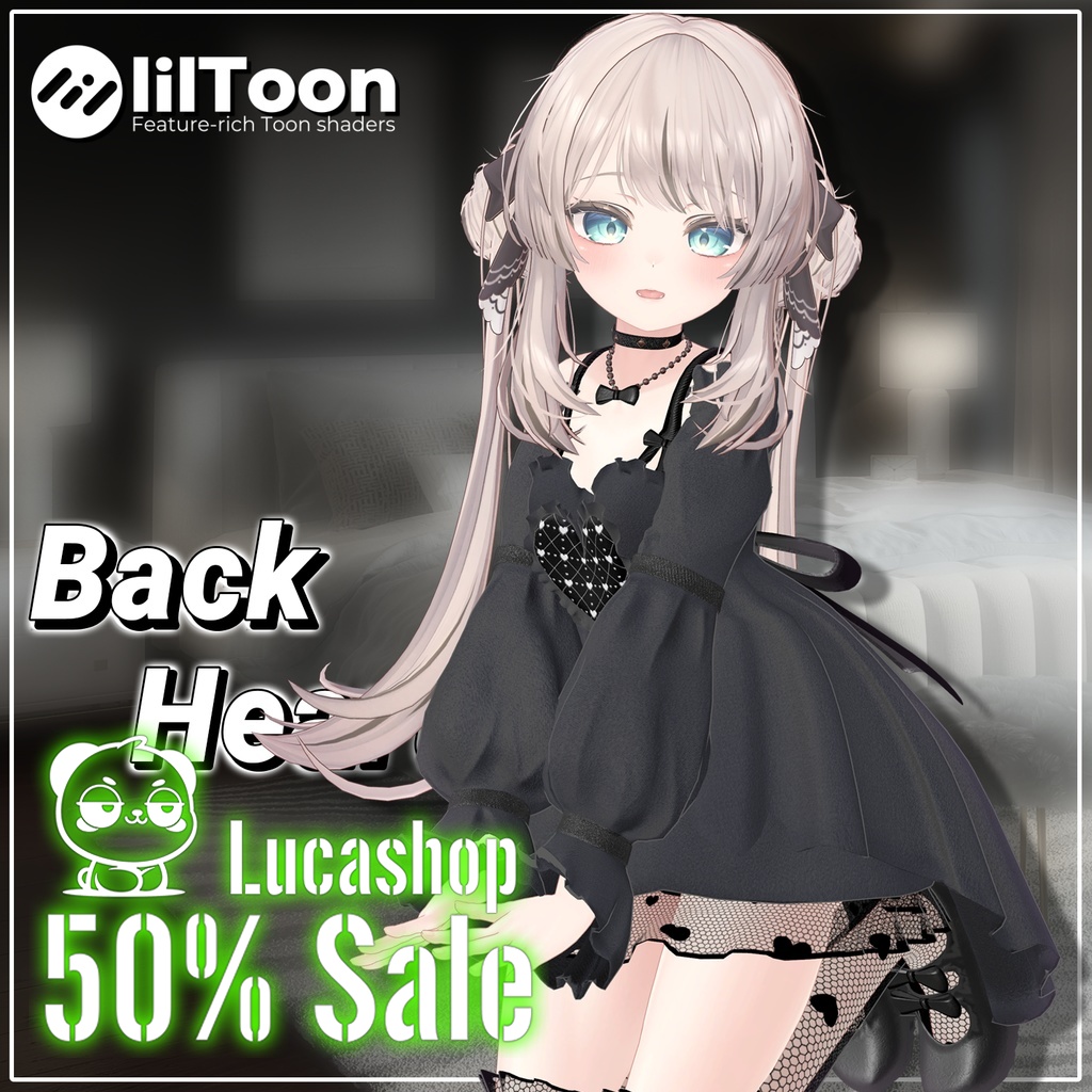 𝟓𝟎％ 𝐎𝐅𝐅 ✨【5人】【PB】 Black Heart 【VRChat想定】