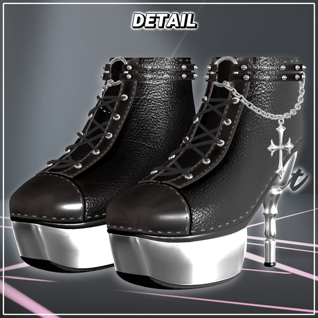 【5人】【PB】 Cross Shoes Set 【VRChat想定】