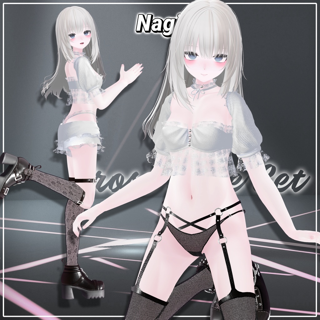 【5人】【PB】 Cross Shoes Set 【VRChat想定】