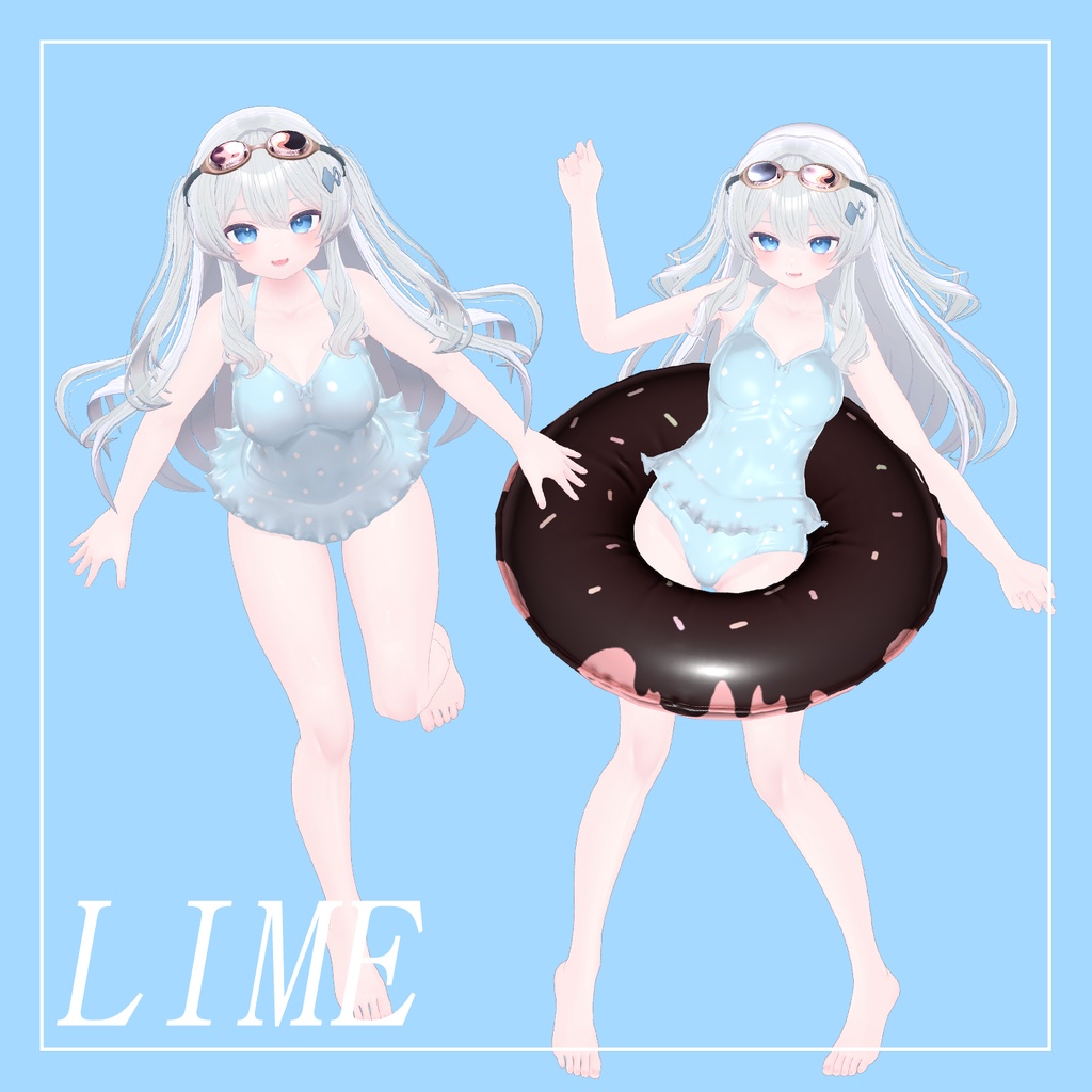 【6人】【PB】 Nonnon Swimsuit 【VRChat想定】