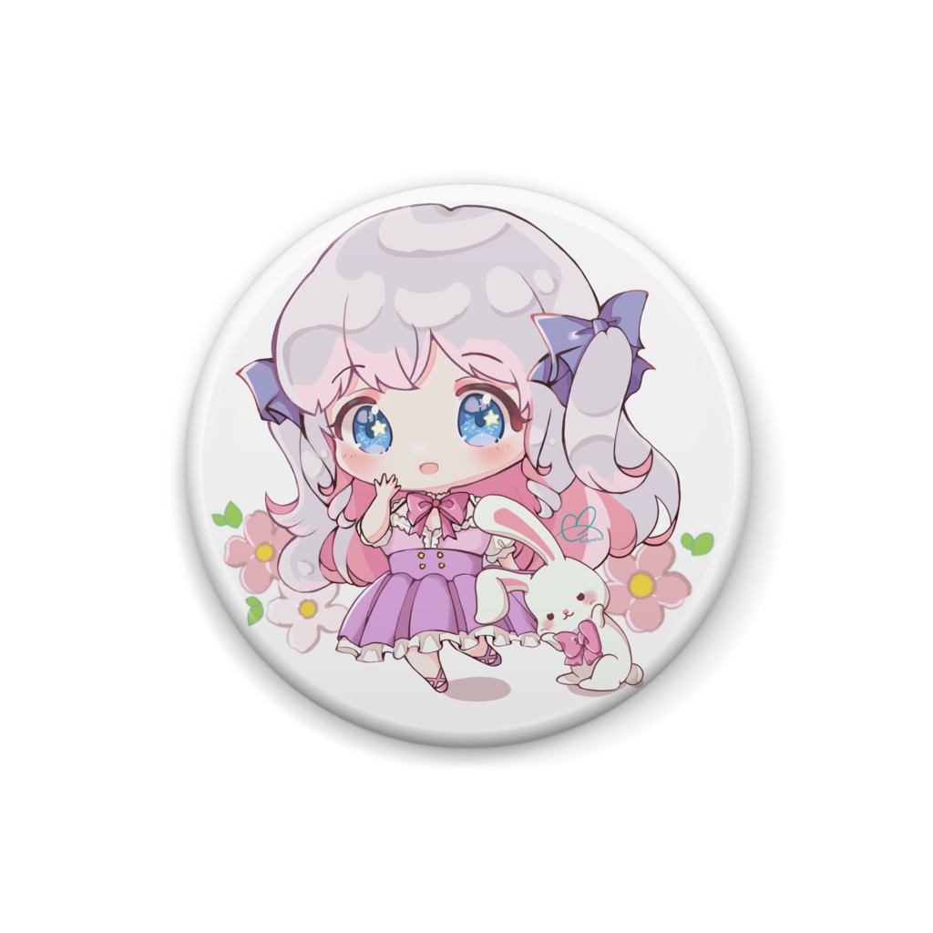 うさルナ缶バッチ