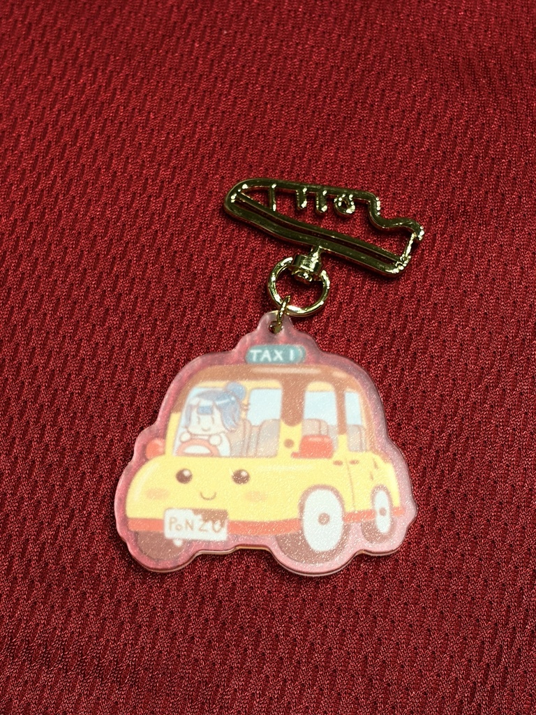 アクリルキーホルダー(ポン酢タクシー)