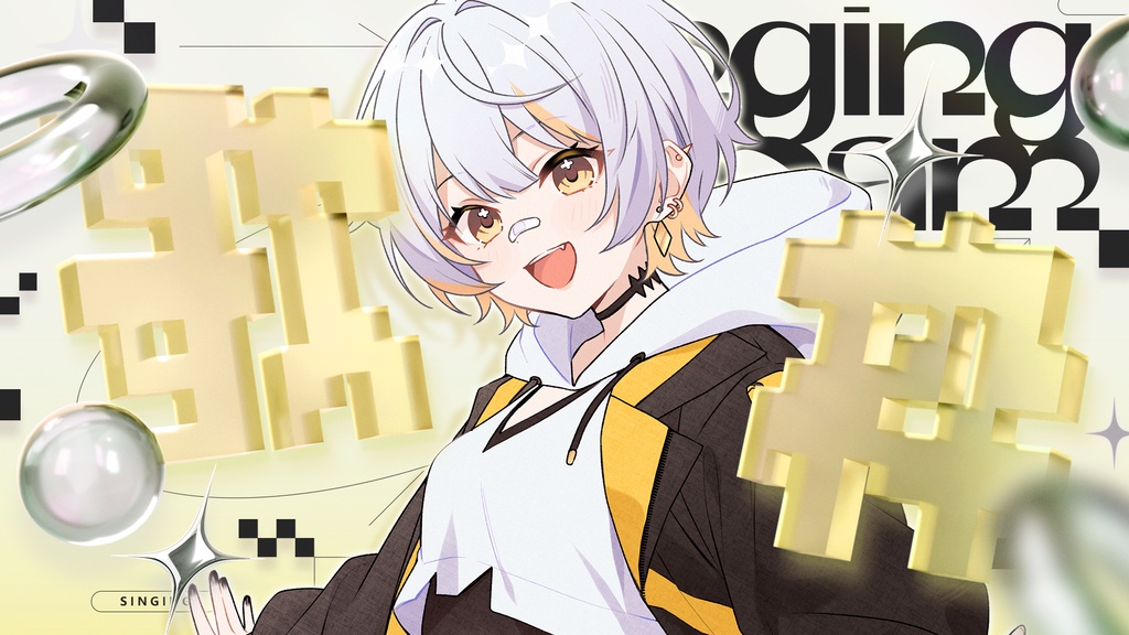 【サムネイル素材】歌枠配信サムネイル素材