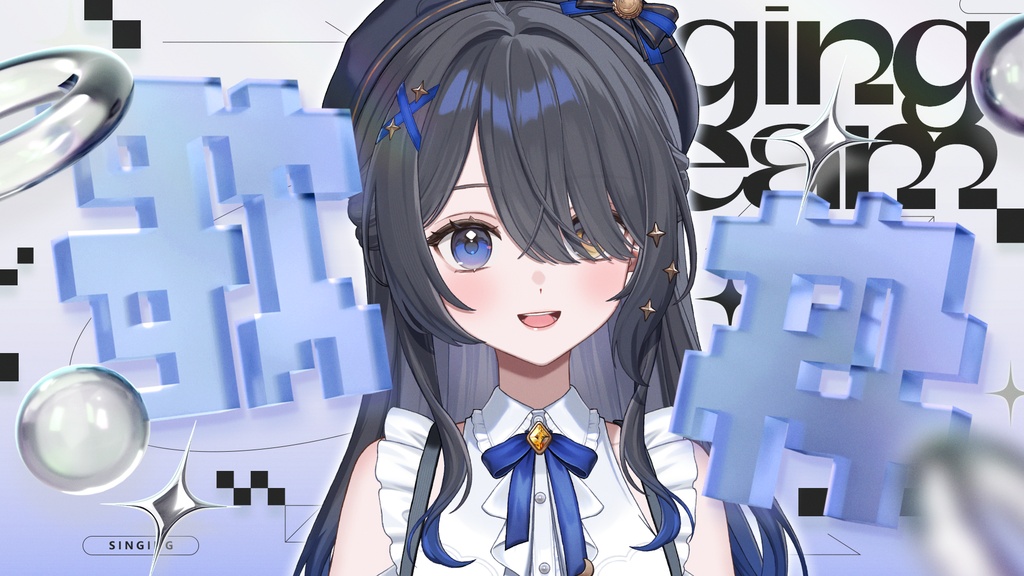 【サムネイル素材】歌枠配信サムネイル素材