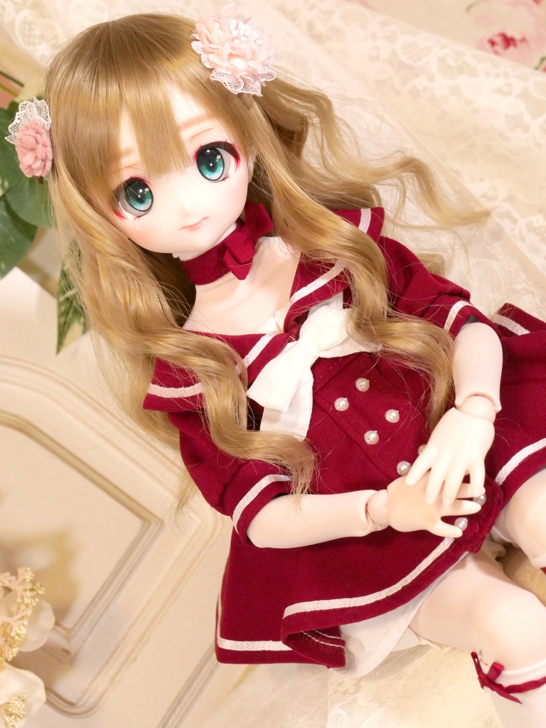 DDH-22 セミホワイト肌 カスタムヘッド+追視レジンアイ1種