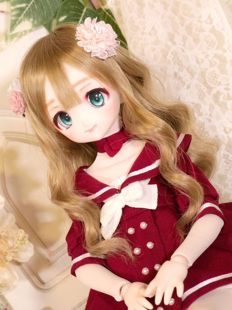 DDH-22 セミホワイト肌 カスタムヘッド+追視レジンアイ1種