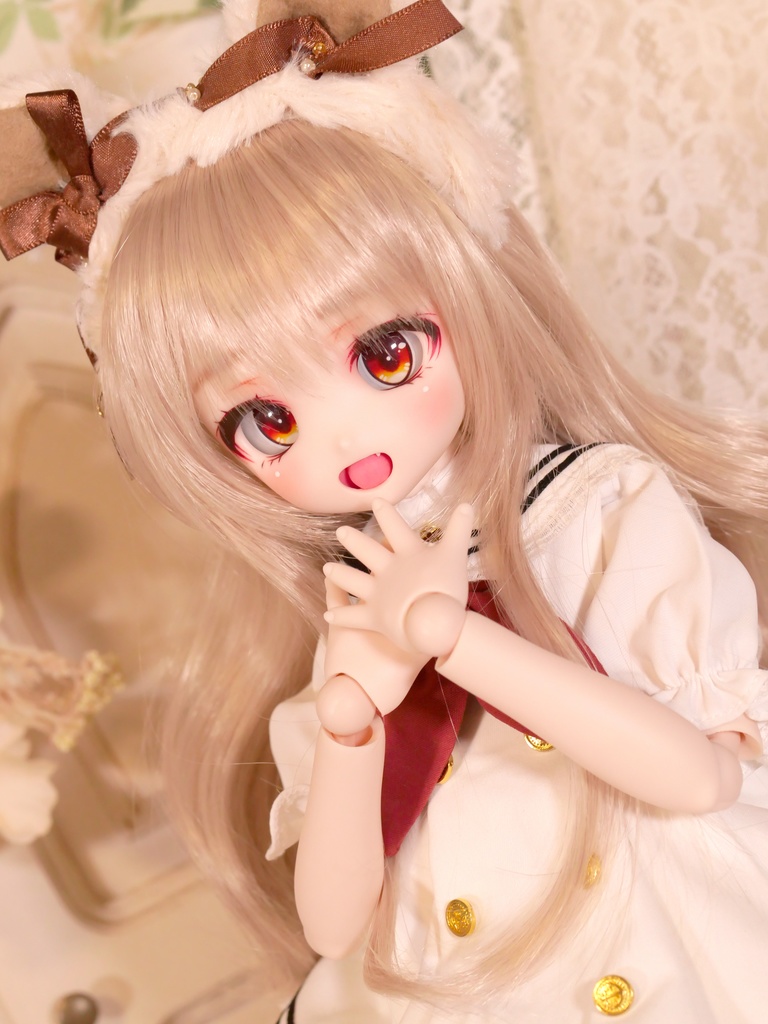 DDH-27 セミホワイト肌 カスタムヘッド 開口カスタム