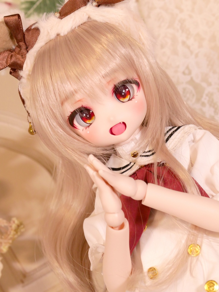 DDH-27 セミホワイト肌 カスタムヘッド 開口カスタム