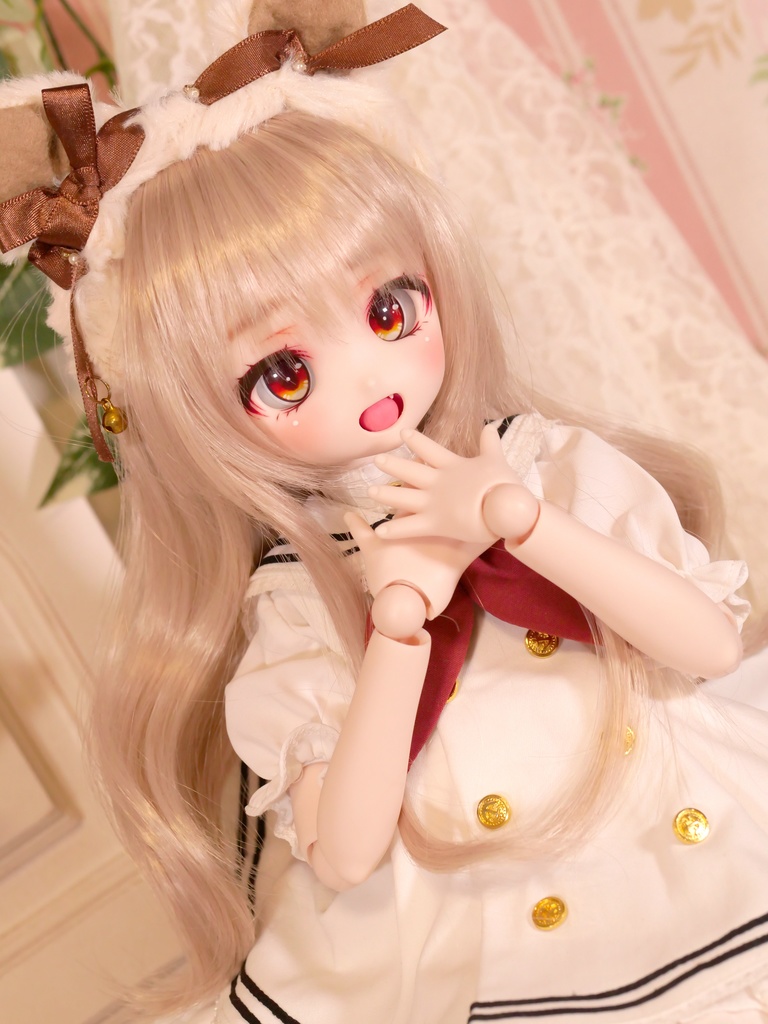 DDH-27 セミホワイト肌 カスタムヘッド 開口カスタム