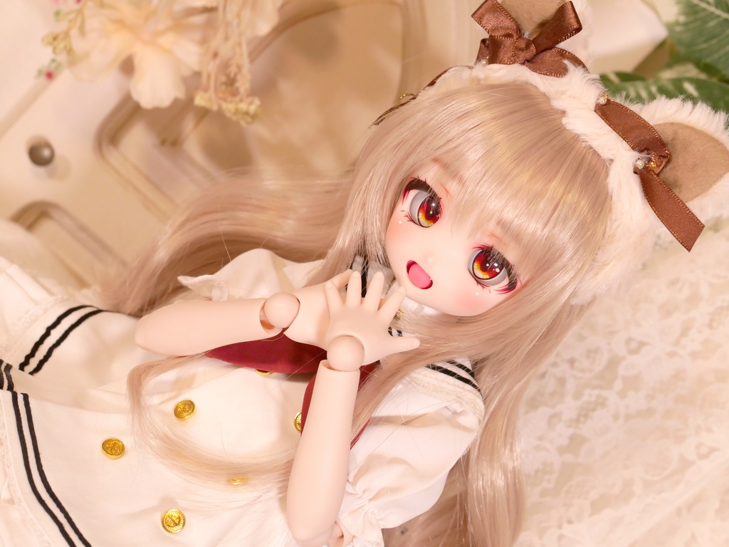 DDH-27 セミホワイト肌 カスタムヘッド 開口カスタム