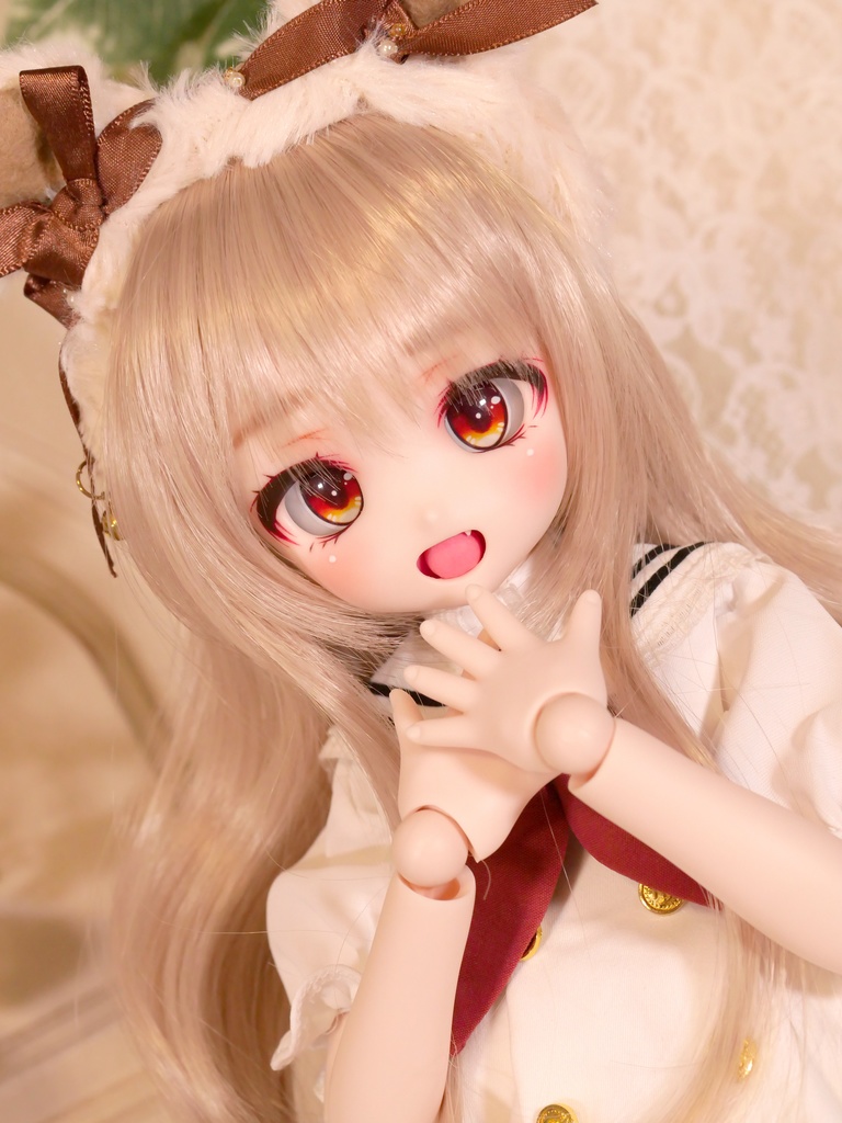 DDH-27 セミホワイト肌 カスタムヘッド 開口カスタム