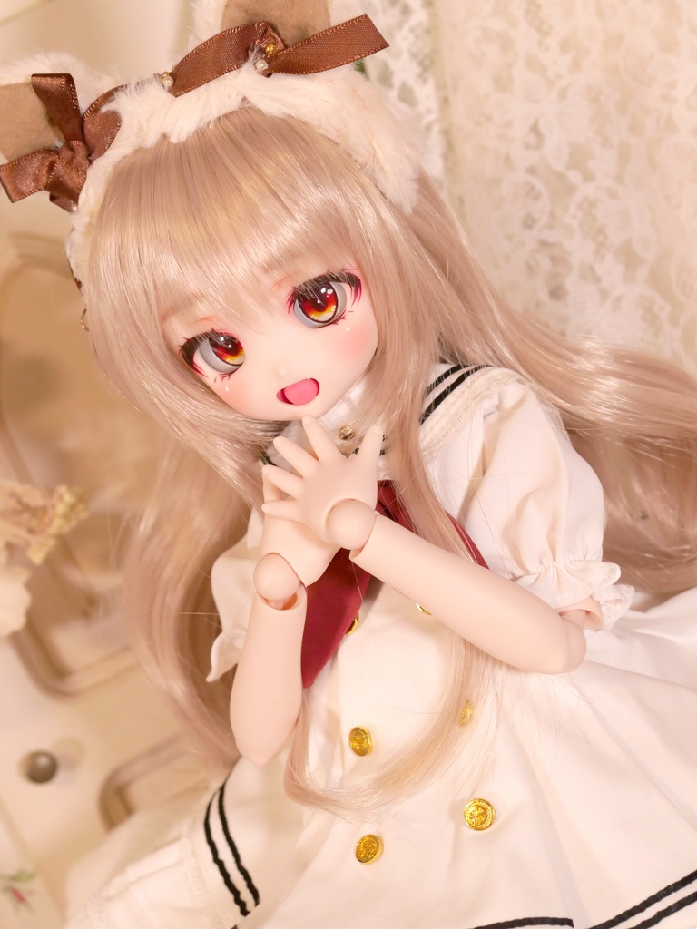 DDH-27 セミホワイト肌 カスタムヘッド 開口カスタム