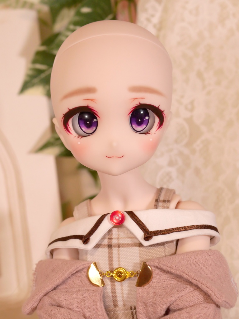 DDH-27 セミホワイト肌 カスタムヘッド アイホール拡張