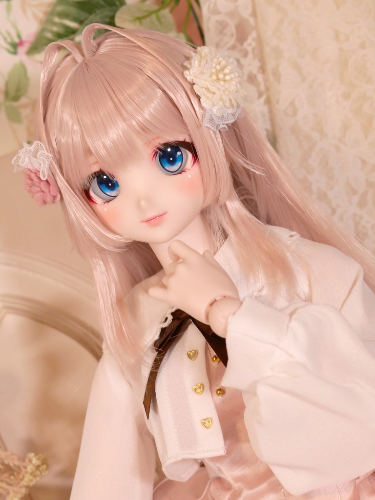 DDH-06 セミホワイト肌 カスタムヘッド ソフビ盛り