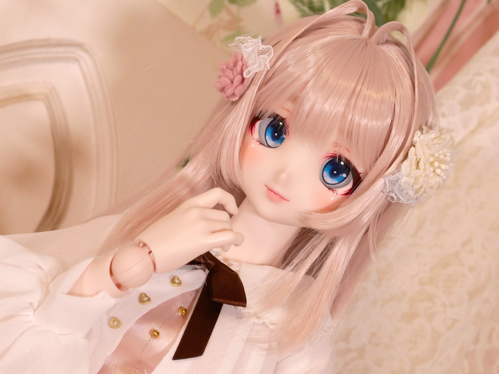 DDH-06 セミホワイト肌 カスタムヘッド ソフビ盛り