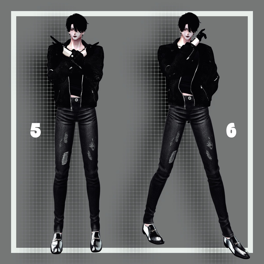 free pose6種類