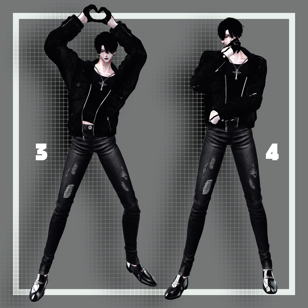 free pose6種類