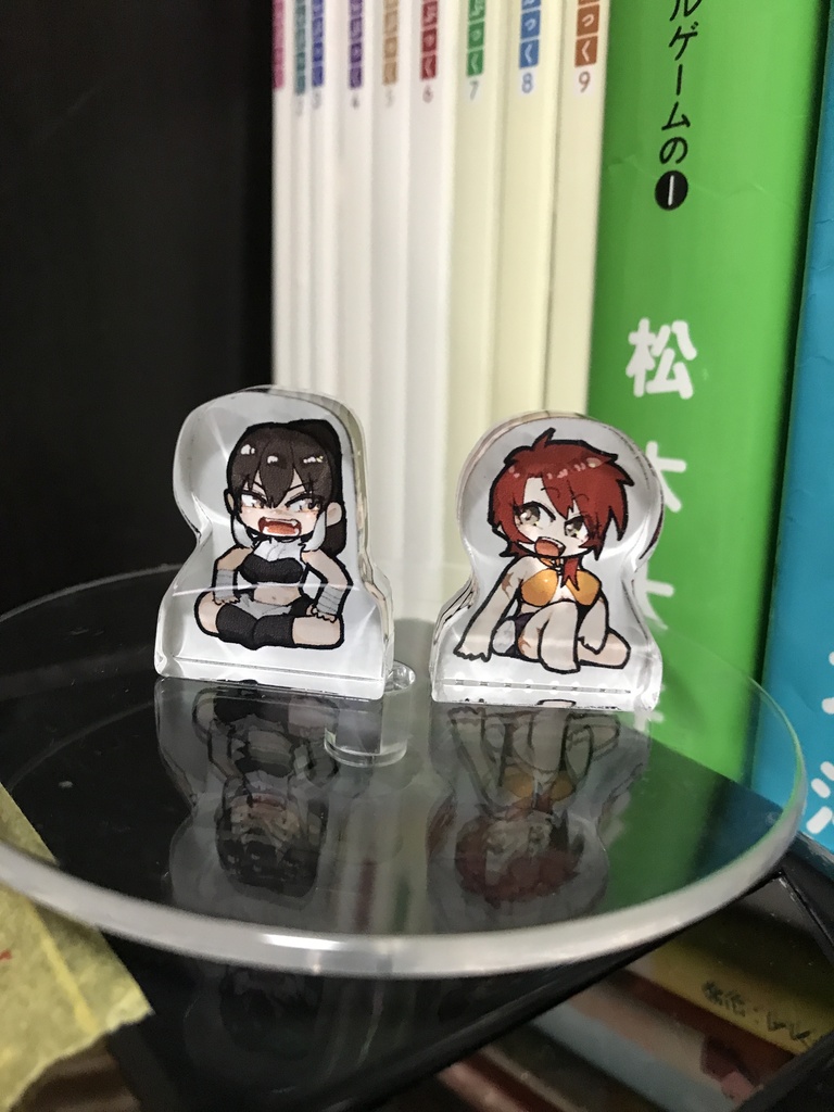 真楽・サバラ子　両面自立ミニアクリルセット