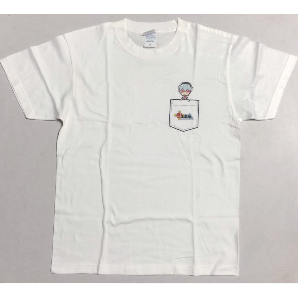 SideMini ダミーポケットTシャツ(S/背面プリントあり)硲道夫