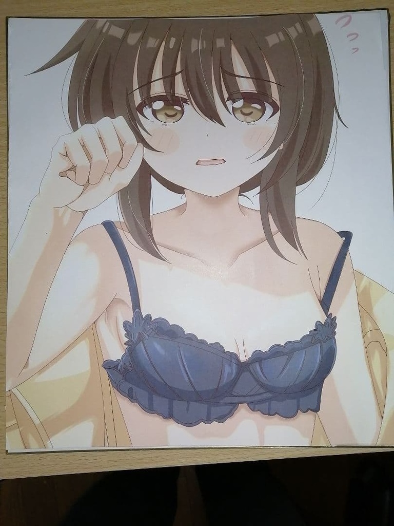 ゆるゆり　船見結衣　色紙イラスト　微エロ　フルカラー　新品