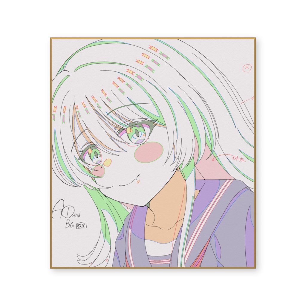 わたなれ 小柳香穂 原画風色紙イラスト