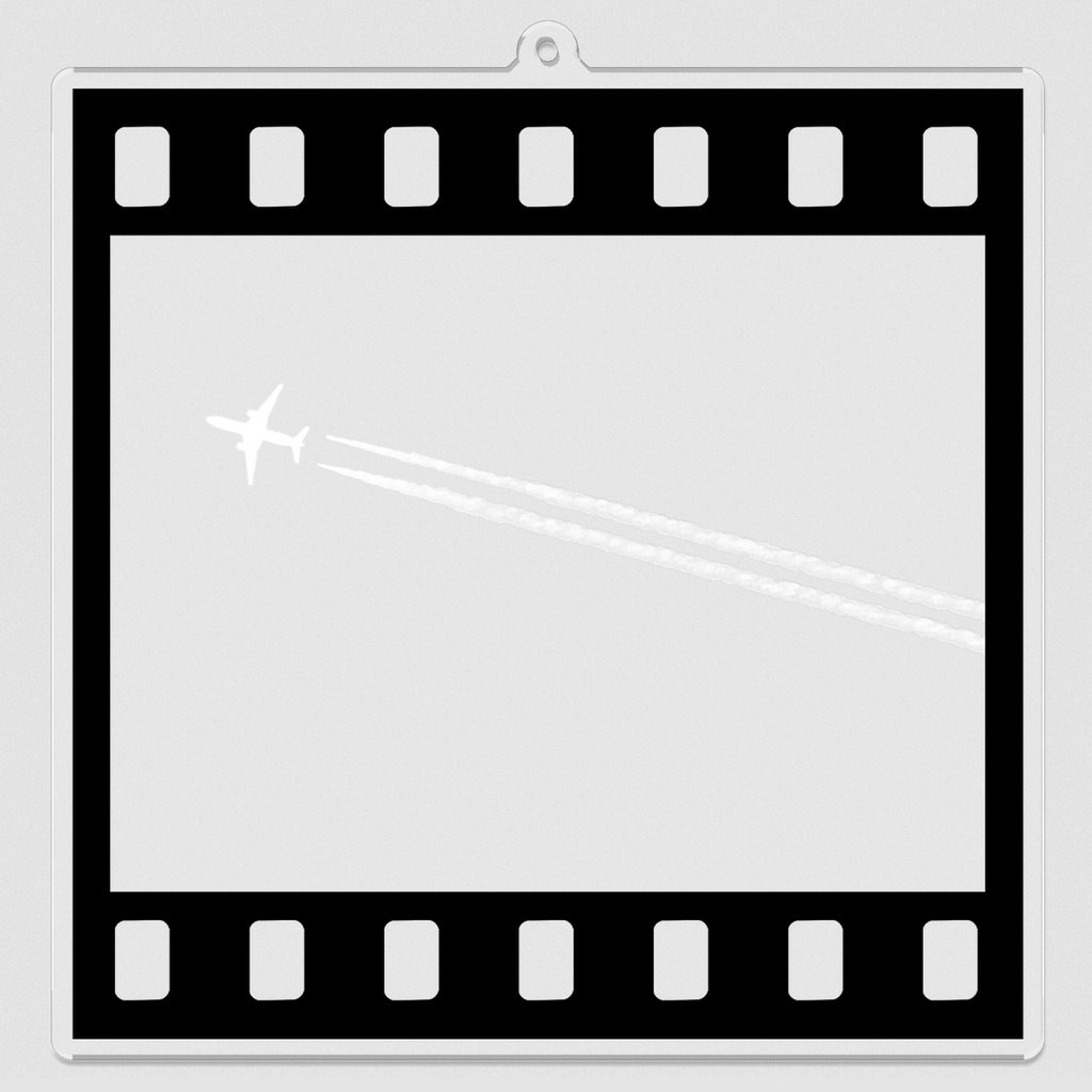 下から見た飛行機雲