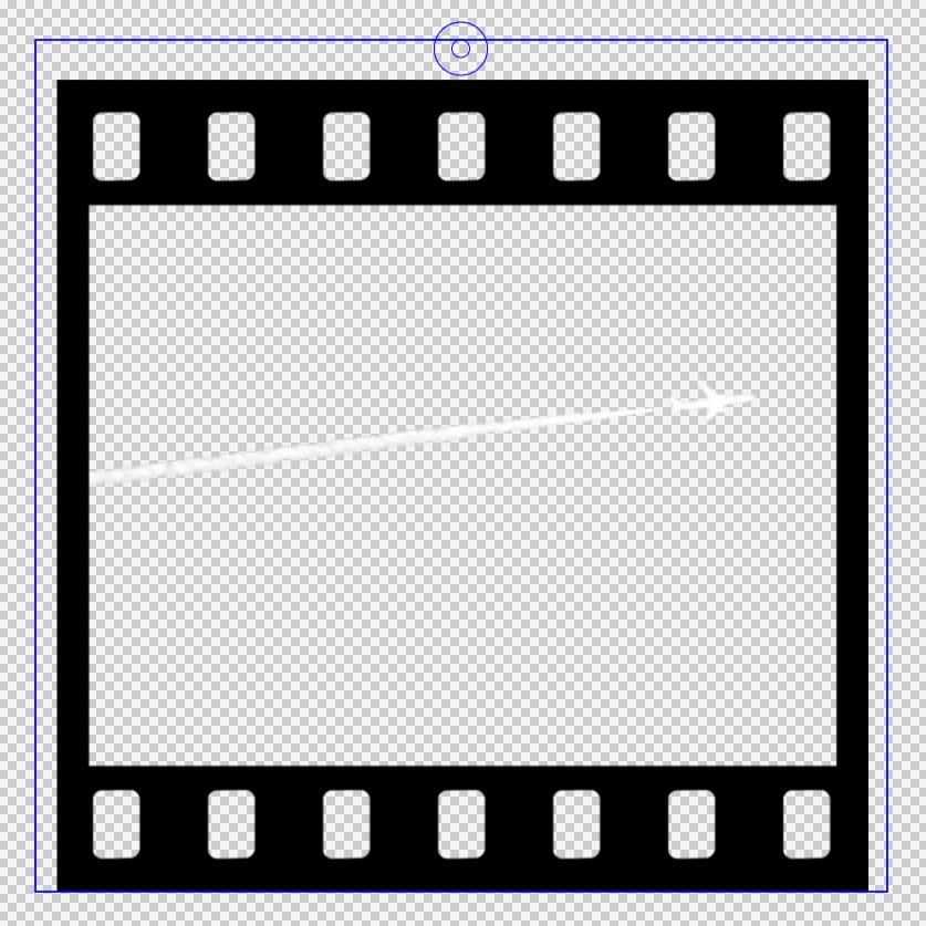 横から見た飛行機雲