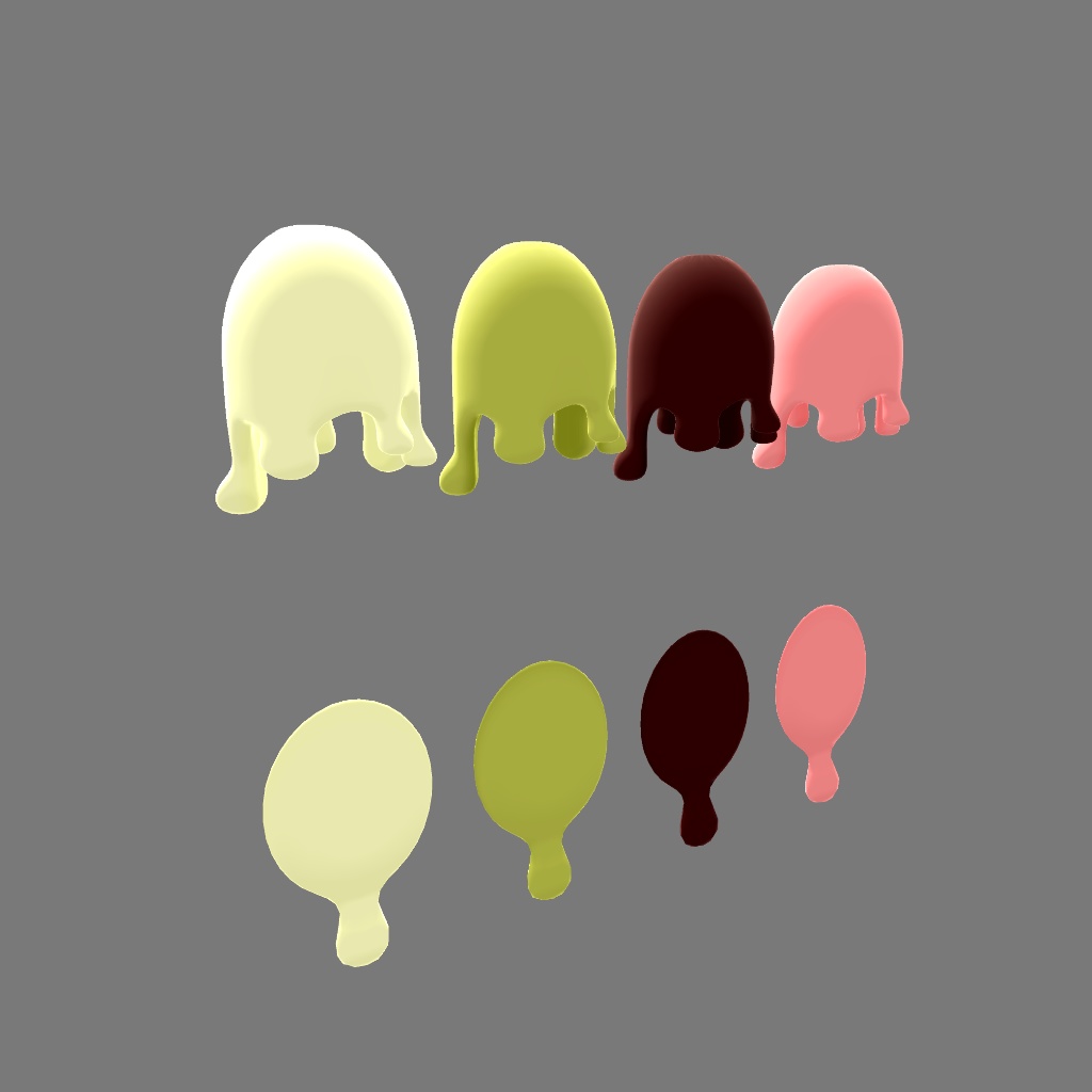 指先のチョコレート・頬についたチョコレート