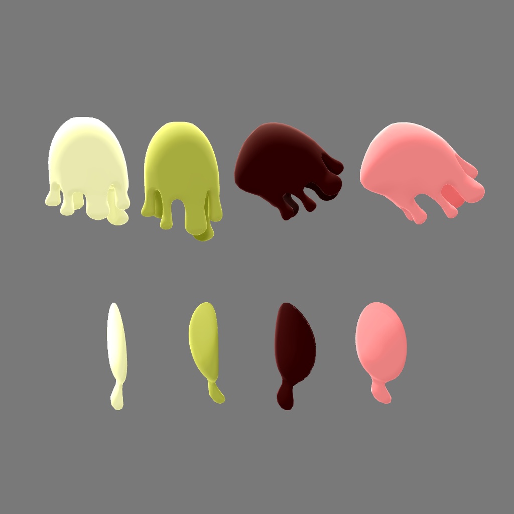 指先のチョコレート・頬についたチョコレート