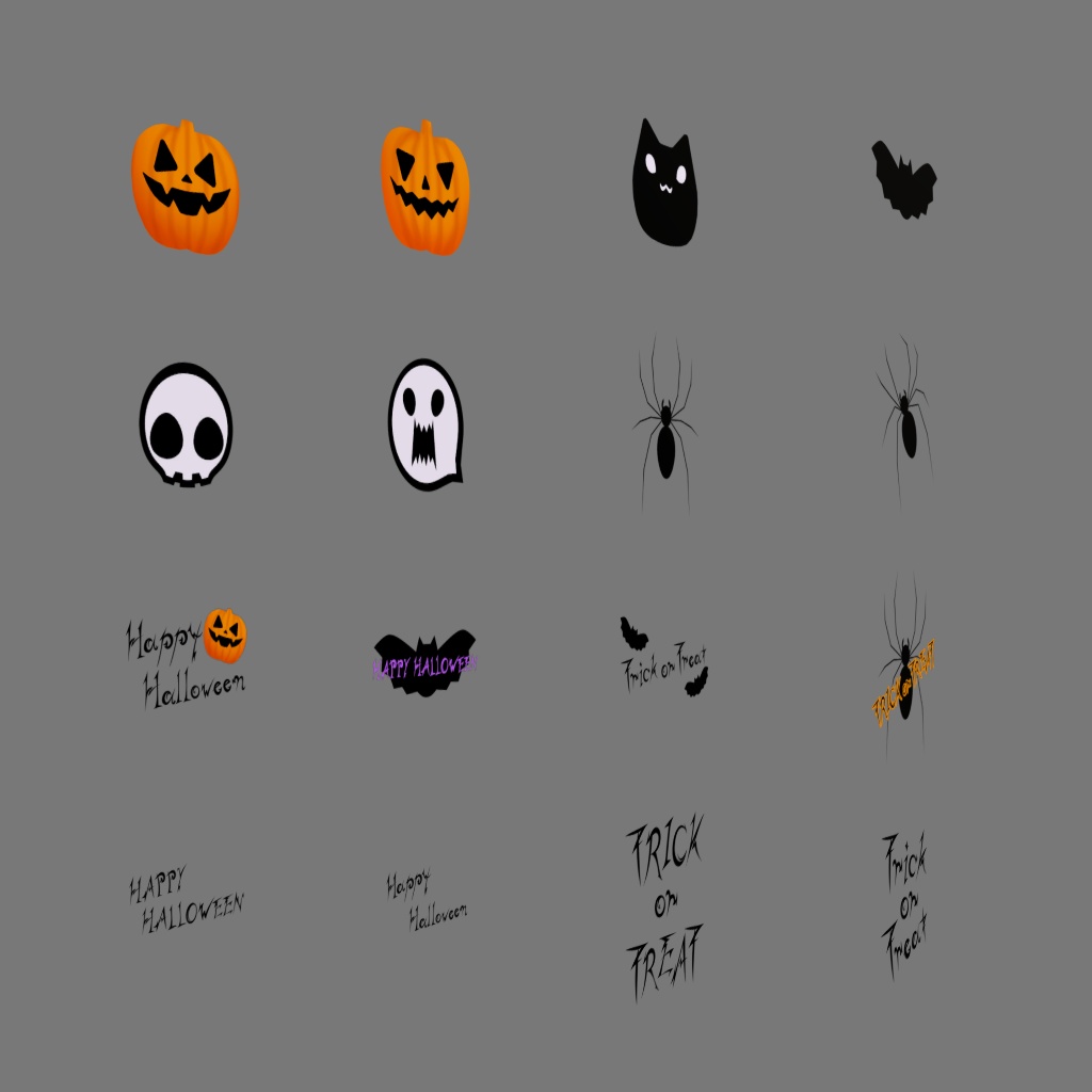 ハロウィンタトゥーシール_ver1.1