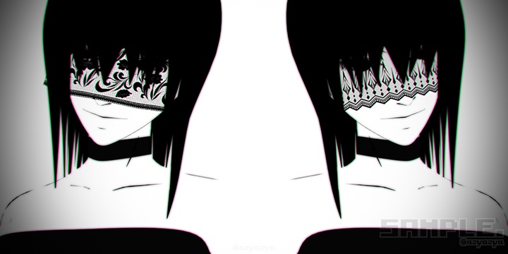 レースの顔隠し