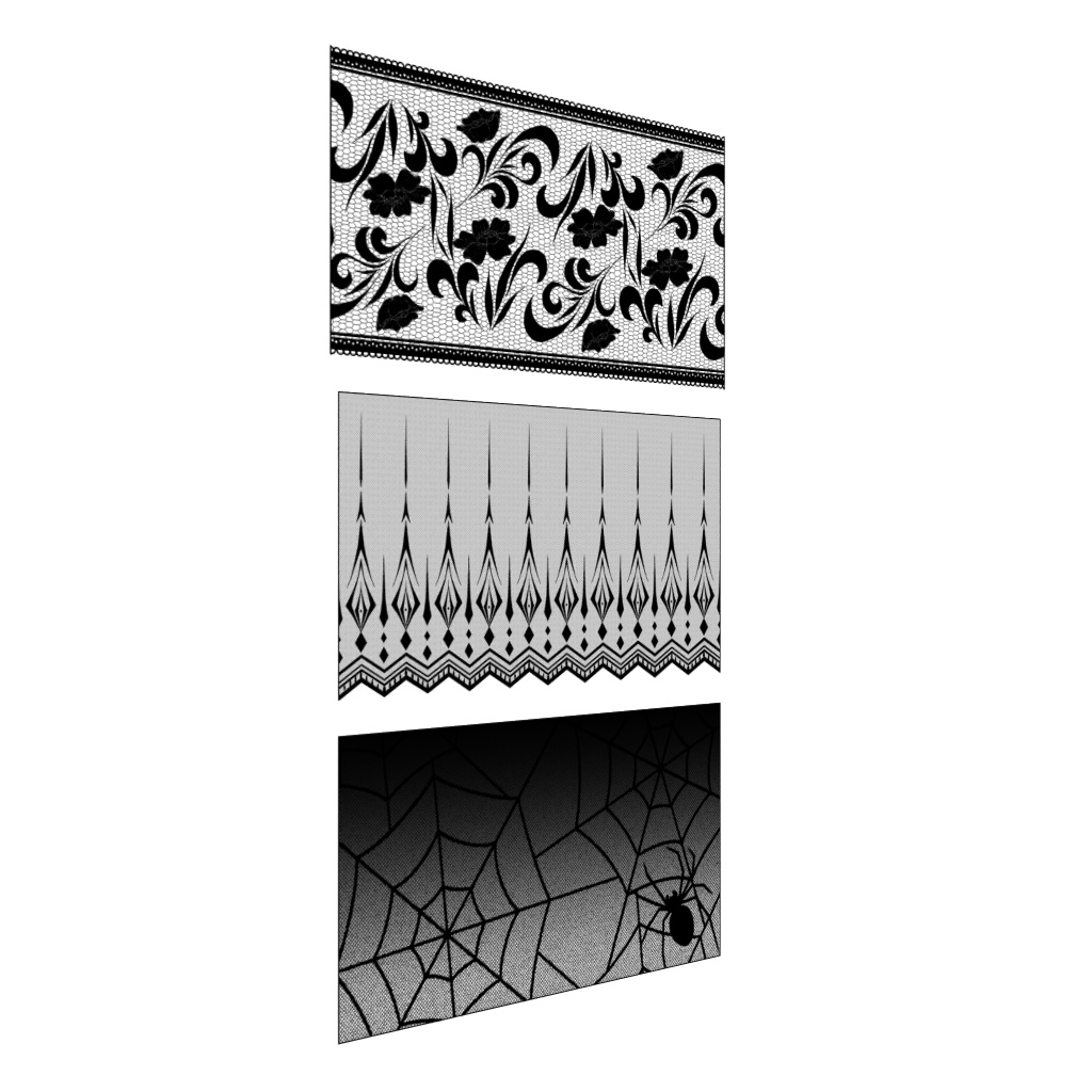 レースの顔隠し