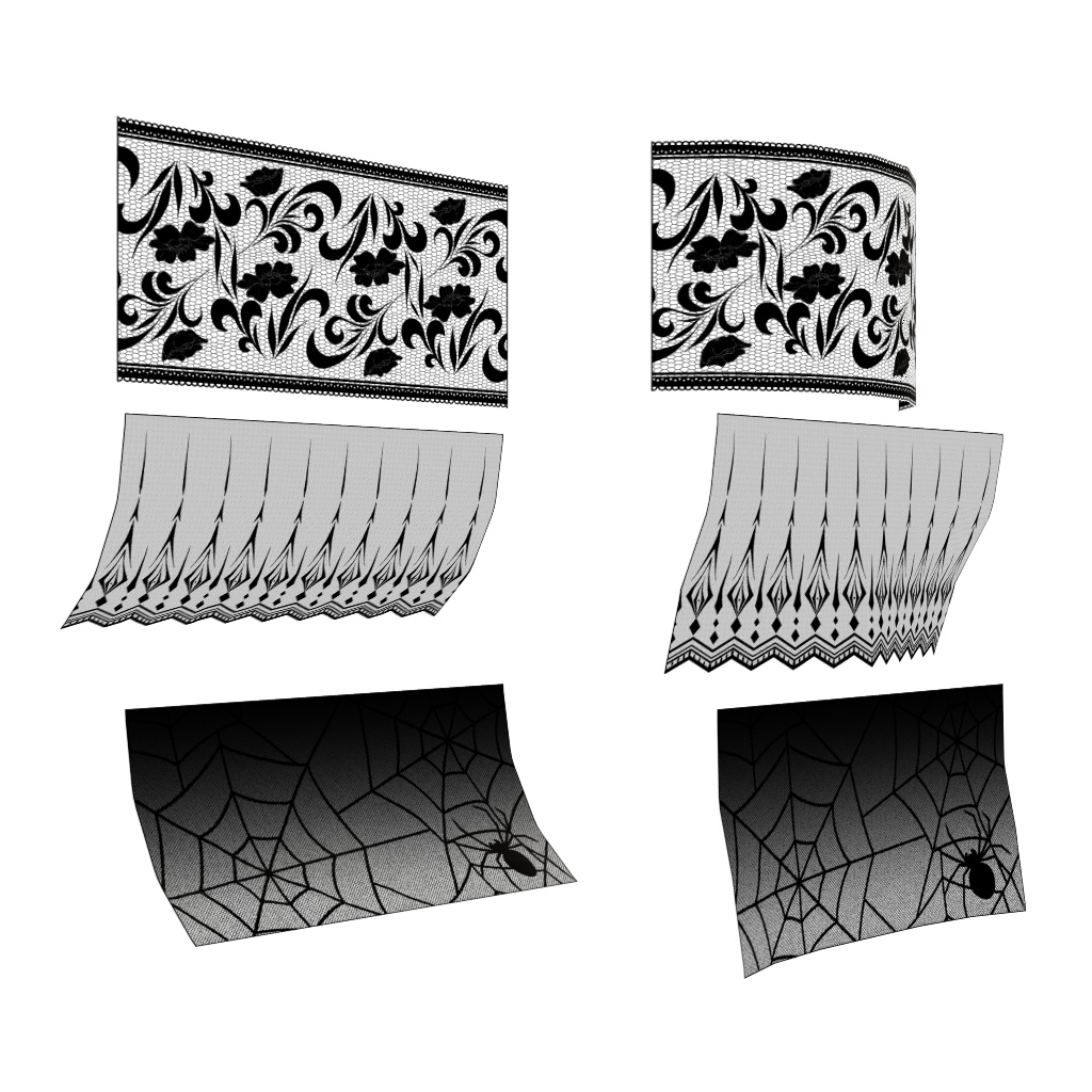 レースの顔隠し