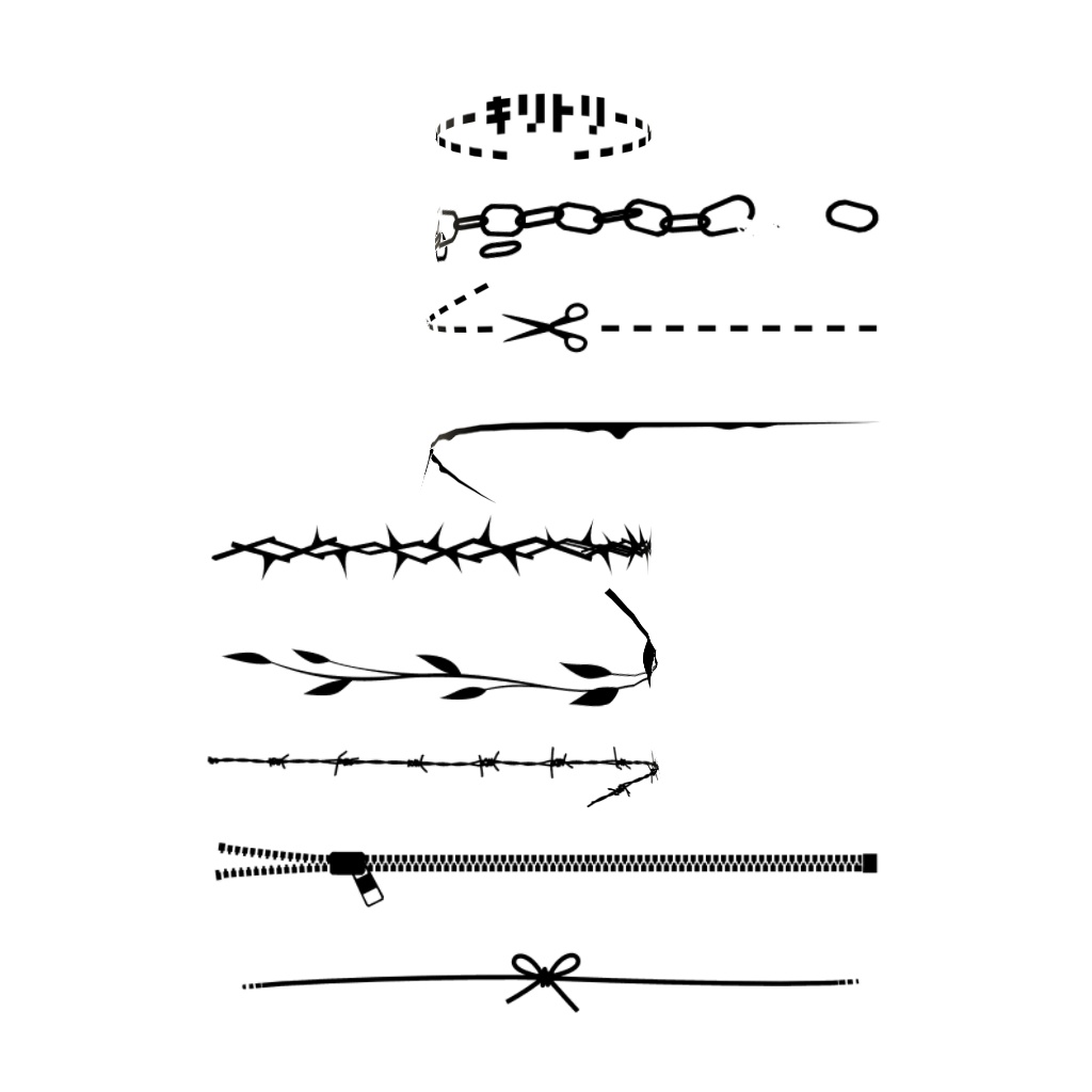 ラインタトゥーシール