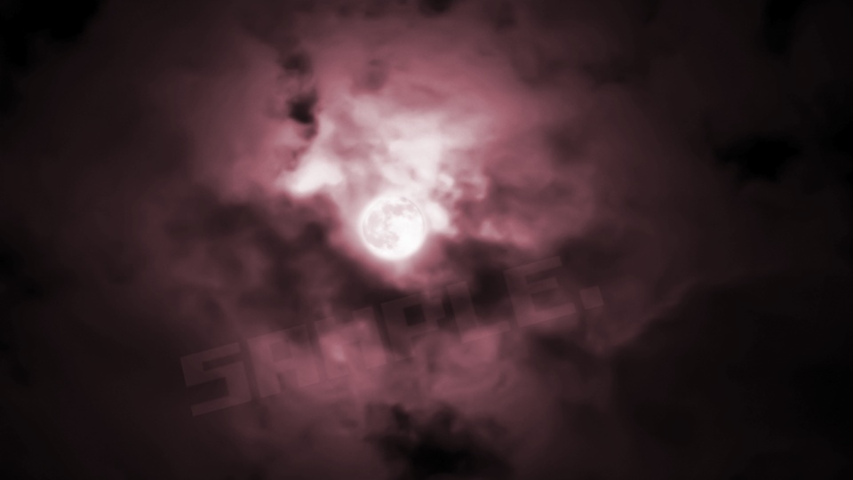 月と雲のスカイボックス