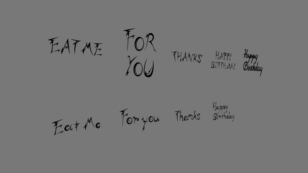 メッセージタトゥーシール