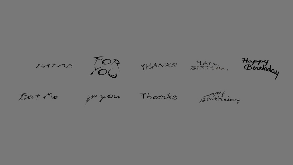 メッセージタトゥーシール